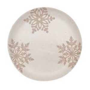 Snowflake Stoneware Dinner Plates